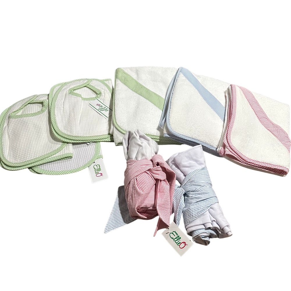 Lot of 11 NWT Ellie O Boutique Baby Gift Bundle Embroidery Blanks Custom Sets